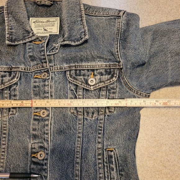 Eddie Bauer Classic Jean Denim Jacket 100% Cotton Size XS - Picture 3 of 11